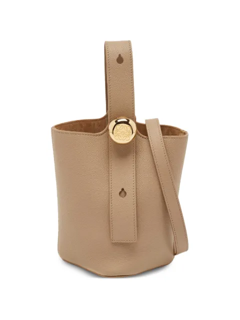 Loewe Pre-Owned 2024 mini Pebble two-way handbag Neutrals 1333597