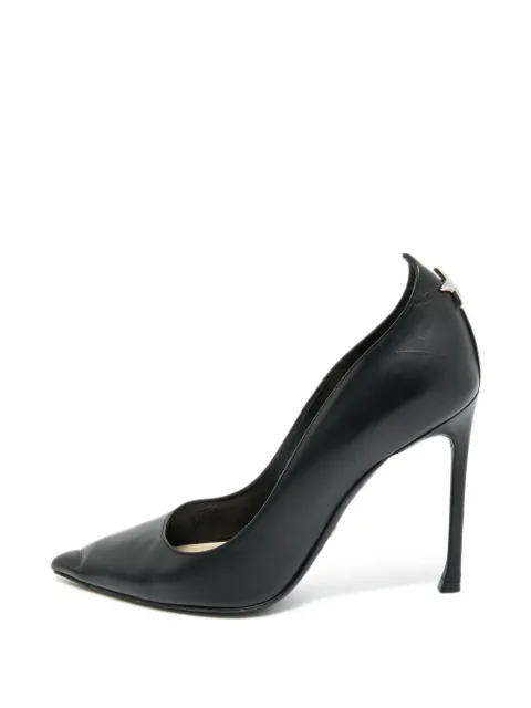 Christian Dior Pre-Owned Cherie star-detail leather pumps Black 1277140