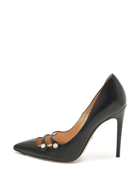 Gucci Pre-Owned Aneta button-detail pumps Black 1289927