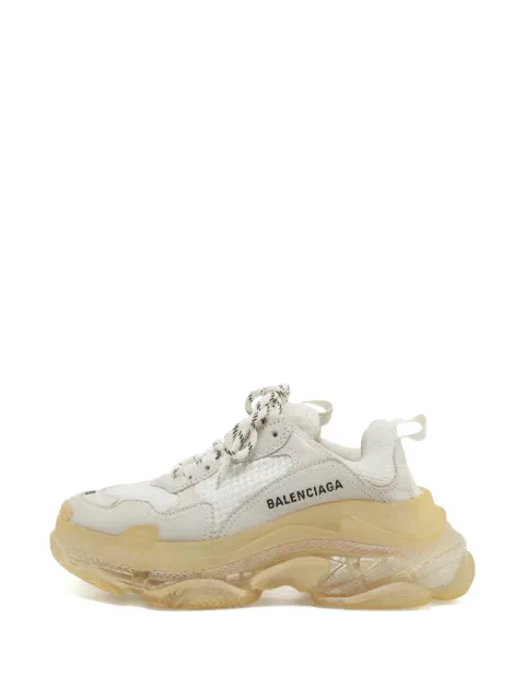 Balenciaga Pre-Owned Triple S panelled sneakers Neutrals 1349009