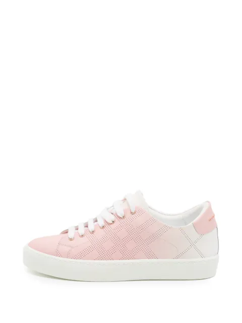 Burberry Pre-Owned Westford perforated sneakers Pink 1350762