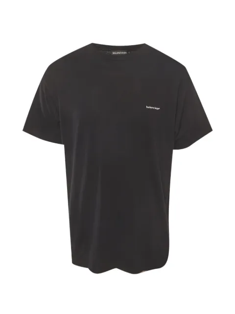 Balenciaga Pre-Owned logo-print oversized T-shirt Black 1338966
