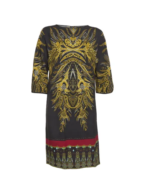 Etro Pre-Owned printed mini dress Black 1307356