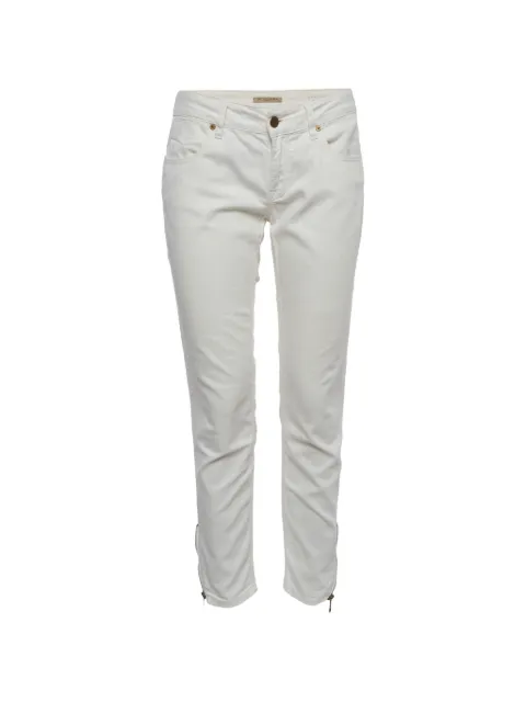 Burberry Pre-Owned side-zip skinny jeans White 1316122