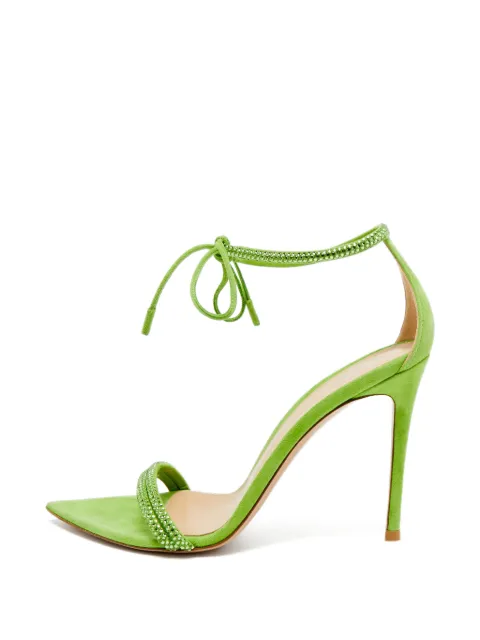 Gianvito Rossi Montecarlo crystal sandals Green 1330094
