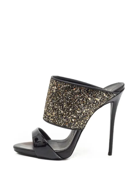 Giuseppe Zanotti Vintage Andrea glitter-detail sandals Gold 1352716
