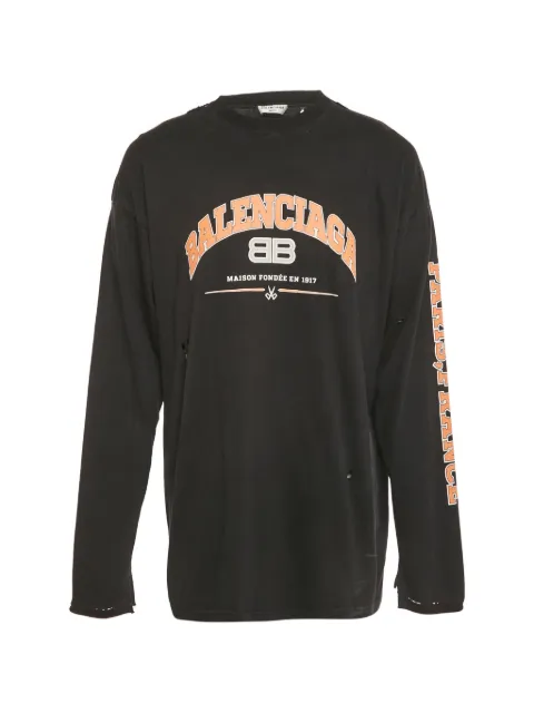 Balenciaga Pre-Owned Unifit logo-print T-shirt Black 1237903