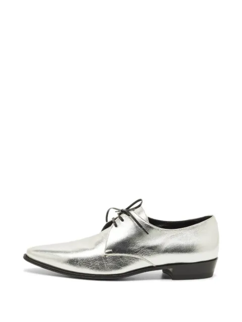Celine Pre-Owned lace-up oxford shoes Silver 1291053