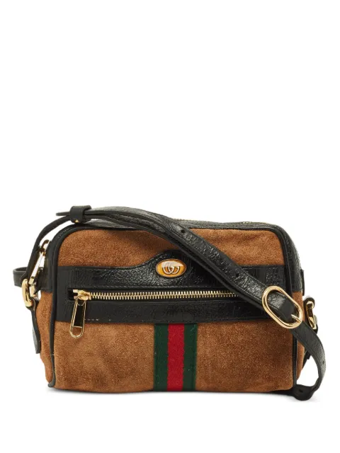 Gucci Pre-Owned mini Ophidia Camera cross body bag Brown 1270868