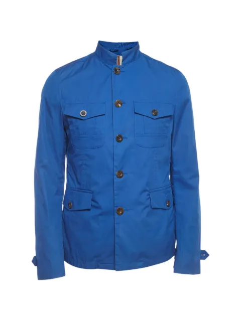 Gucci Pre-Owned single-breasted military jacket Blue 1332783