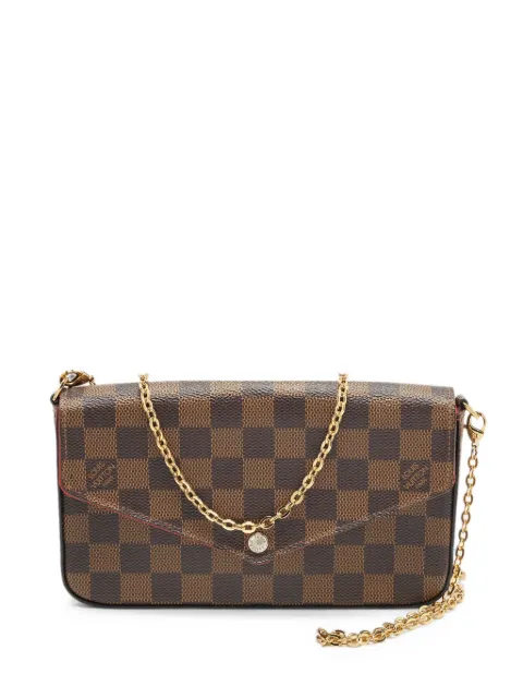 Louis Vuitton Pre-Owned 2018 Félicie Damier Ebene pochette shoulder bag Brown 1355325