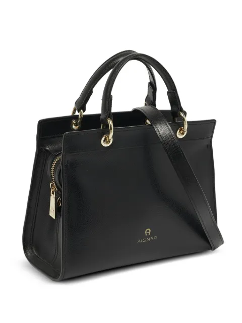 Aigner Vintage Carol leather tote bag Black 1261649