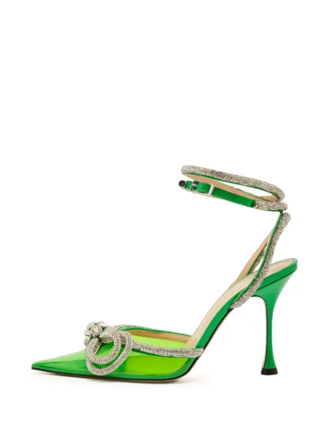 MACH & MACH bow-detail leather pumps Green 1333665