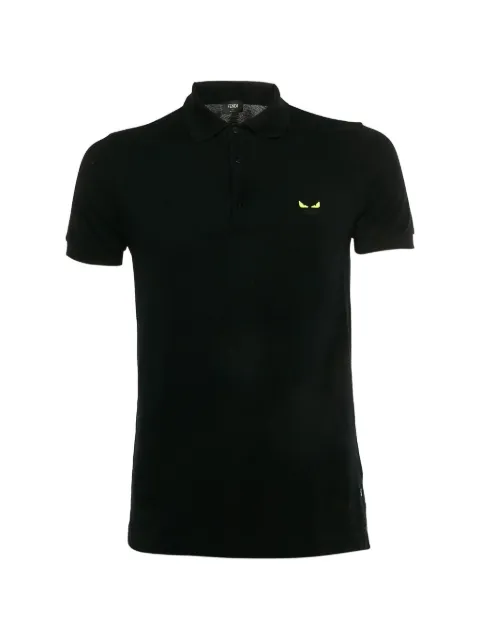 Fendi Pre-Owned logo-embroidered polo shirt Black 1324106