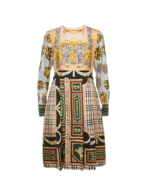 Burberry Pre-Owned pleated midi dress Neutrals 1333089