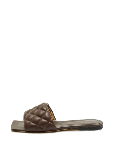 Bottega Veneta Pre-Owned Cassette padded sandals Brown 1336374