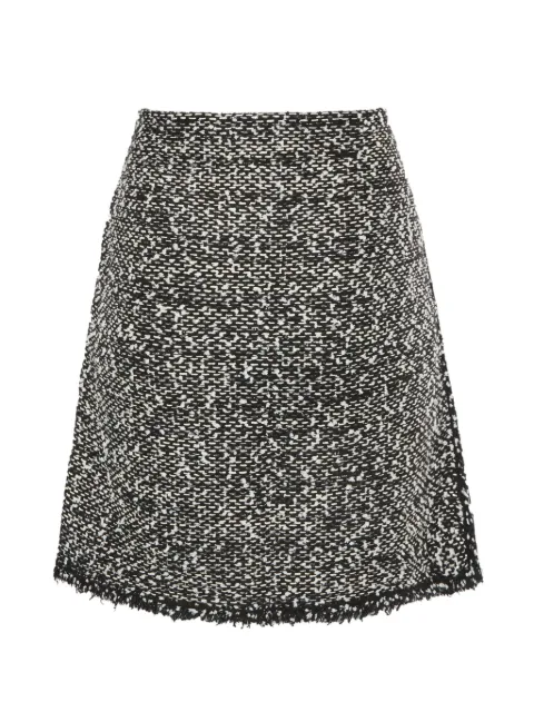 Balenciaga Pre-Owned zip-up tweed skirts Black 1348825