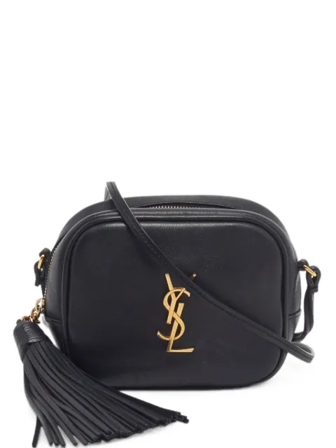 Saint Laurent Pre-Owned 2017 Lou tassel crossbody bag Black 1339869