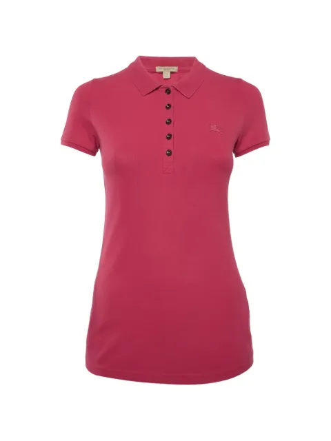 Burberry Pre-Owned cotton pique polo shirt Pink 1324046