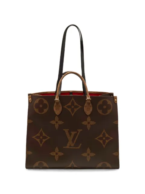 Louis Vuitton Pre-Owned GM OnTheGo Monogram Reverse tote bag Brown 1331052
