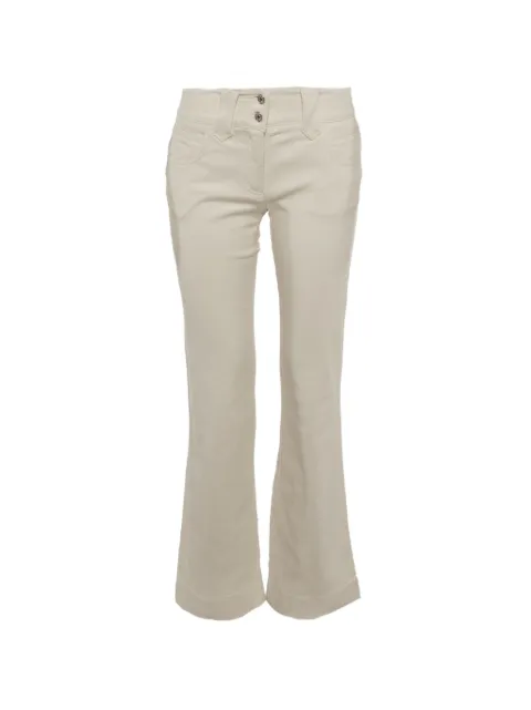 Dolce & Gabbana Pre-Owned logo-plaque flared jeans White 1309091