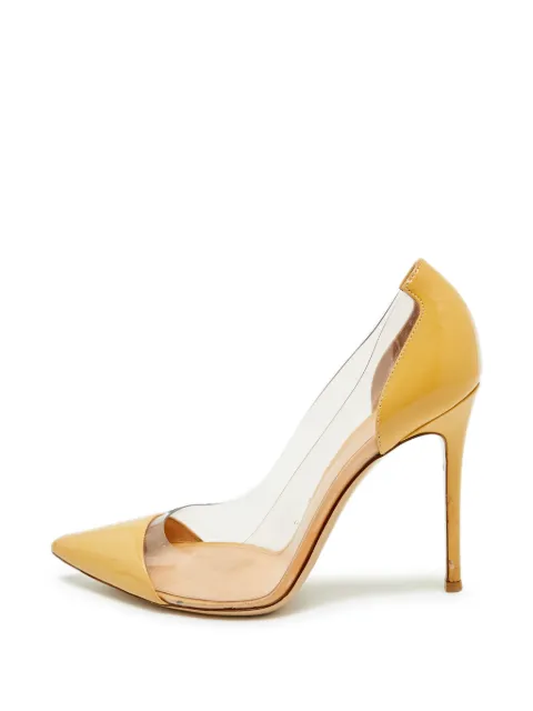 Gianvito Rossi Plexi pointed-toe pumps Neutrals 1347966