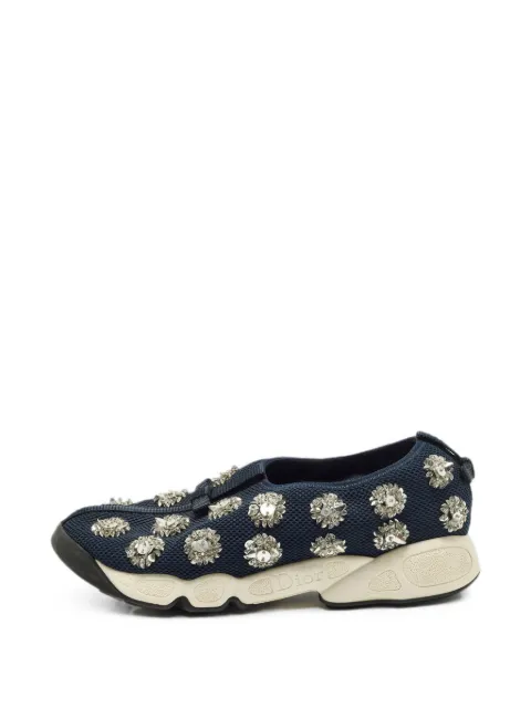 Christian Dior Pre-Owned Fusion embellished sneakers Blue 1272211
