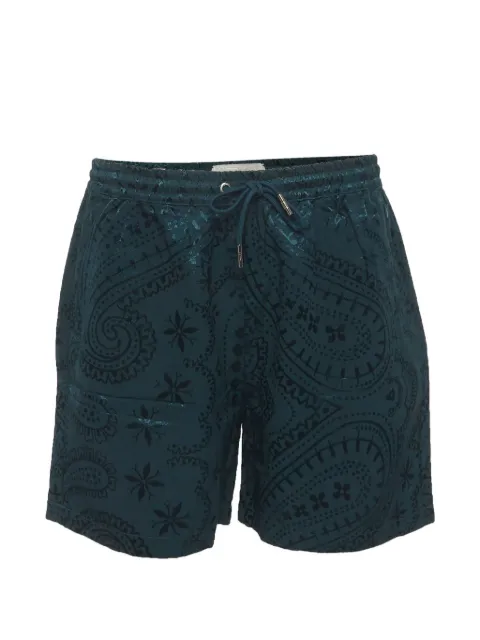 KITH paisley jacquard shorts Green 1335120