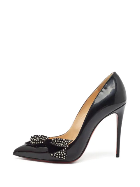 Christian Louboutin Pre-Owned Madame Menule bow pumps Black 1348748