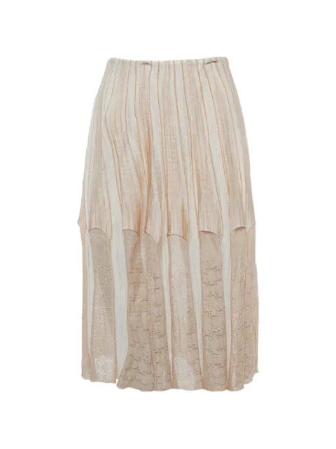 Missoni Pre-Owned elasticated-waistband skirt Neutrals 1350066