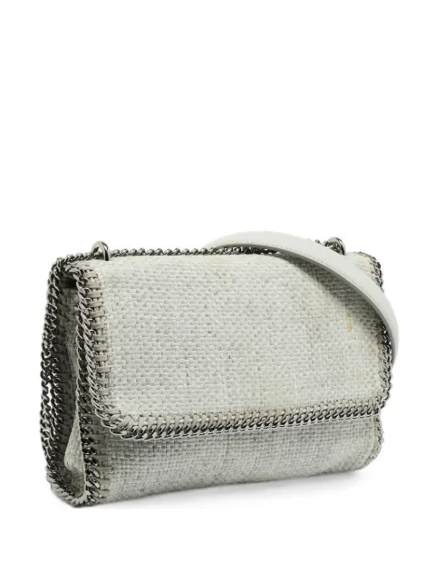 Stella McCartney Pre-Owned Falabella raffia shoulder bag Grey 1312455