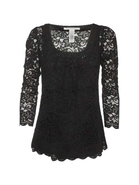 DVF Diane von Furstenberg Hasina lace blouse Black 1359503