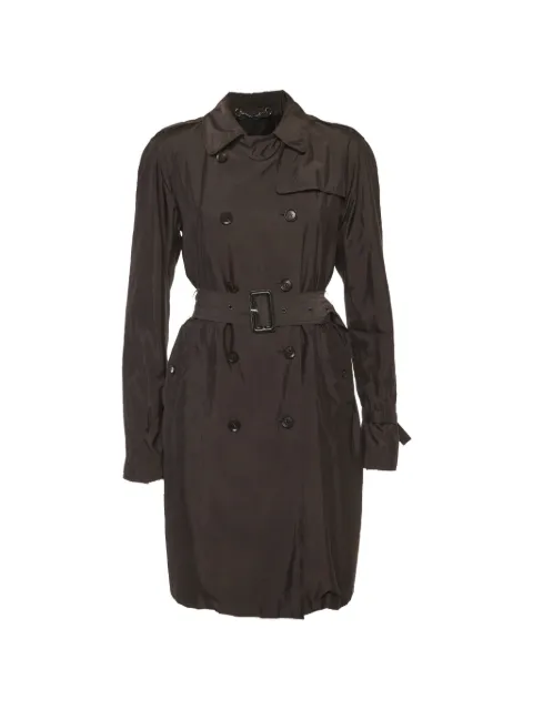 Gucci Pre-Owned double-breasted trench coat Black 1307533