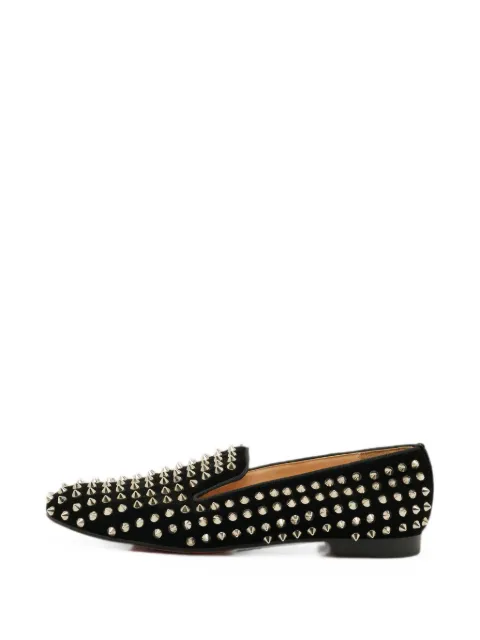 Christian Louboutin Pre-Owned Rollerboy spiked loafers Black 1298386