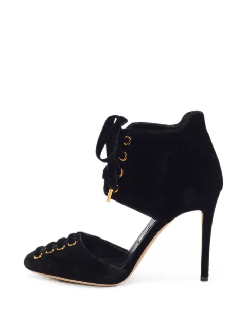 Jimmy Choo Pre-Owned Mari lace-up heeled pumps Black 1300636
