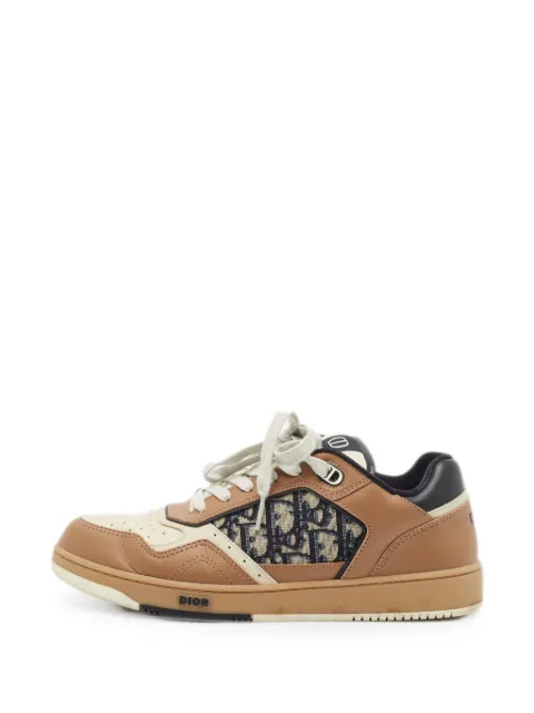 Christian Dior Pre-Owned B27 panelled sneakers Brown 1348543