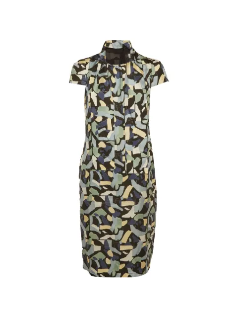 Max Mara cape-sleeve satin mini dress Black 1309734