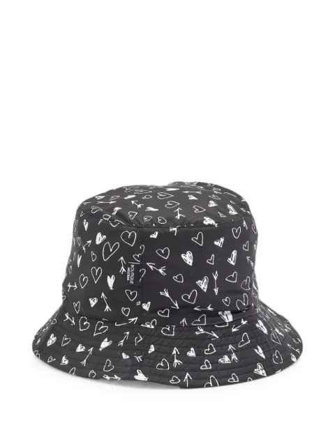 Moschino Pre-Owned heart-print bucket hat Black 1264668