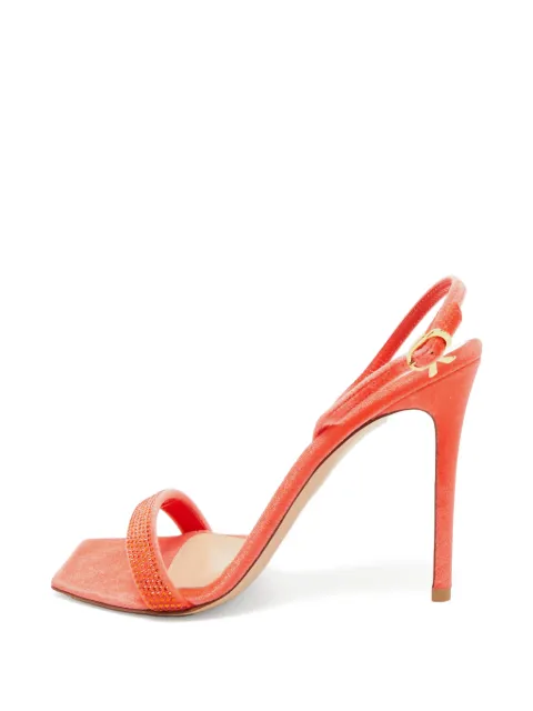 Gianvito Rossi Britney crystal-embellished sandals Red 1262570