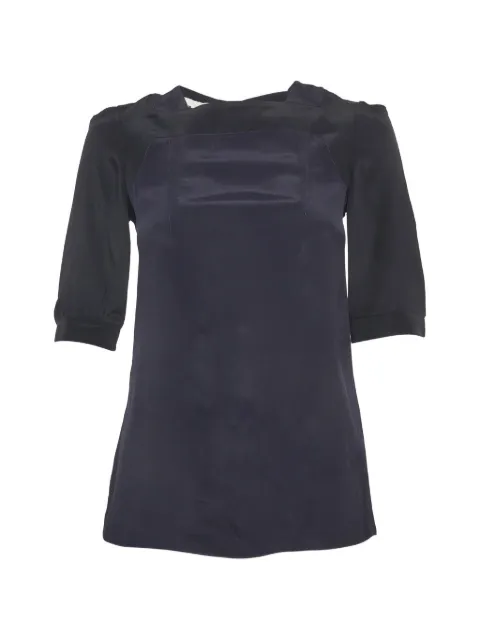 Marni Pre-Owned 2012 satin short-sleeve top Black 1304791
