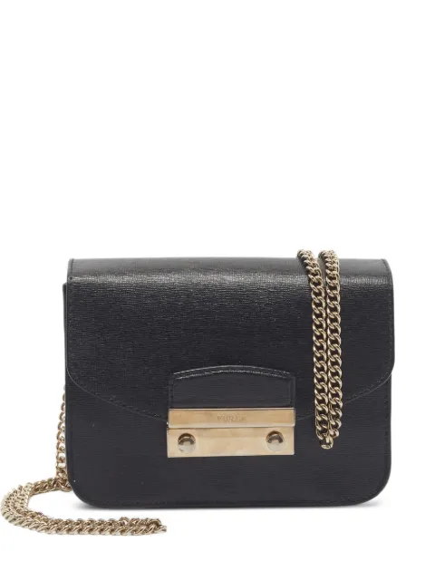 Furla mini metropolis cross body bag Black 1353497