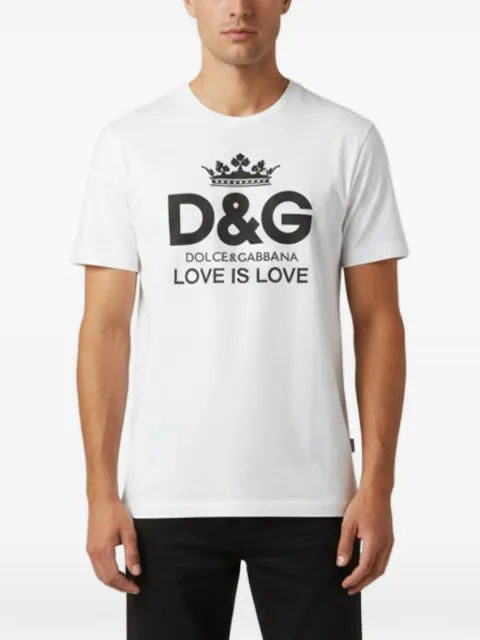 Dolce & Gabbana Pre-Owned logo-print T-shirt White 1344331