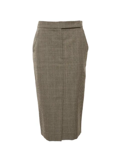 Max Mara Sfilata houndstooth midi skirt Brown 1319089