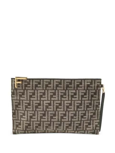 Fendi Pre-Owned 2022 Zucca clutch bag Grey 1285552