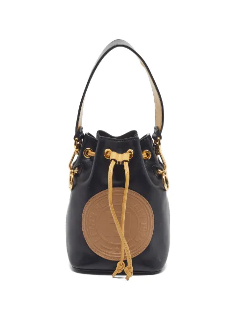 Fendi Pre-Owned 2018 Mon Tresor leather bucket bag Black 1326663