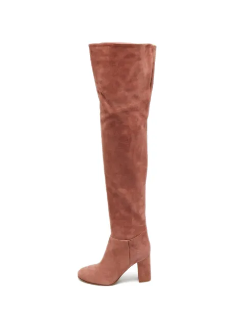 Le Silla over-the-knee suede boots Pink 1315714