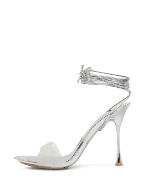 Gianvito Rossi Spice lace-up sandals Silver 1330143