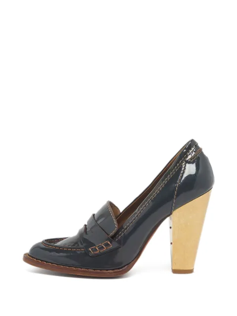 Dolce & Gabbana Pre-Owned penny-strap loafer pumps Blue 1292157