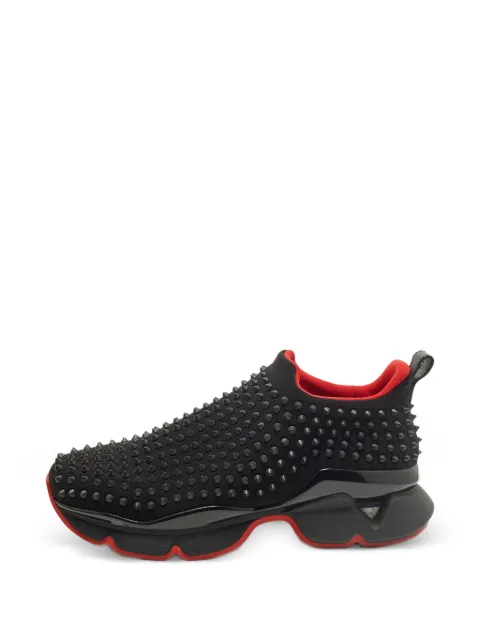 Christian Louboutin Pre-Owned Spike Sock sneakers Black 1331717