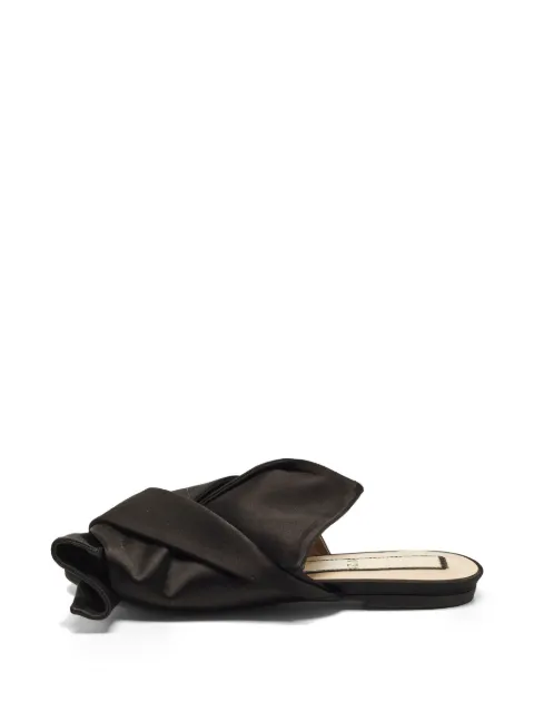 Nº21 knot-detail flat sandals Black 1334481